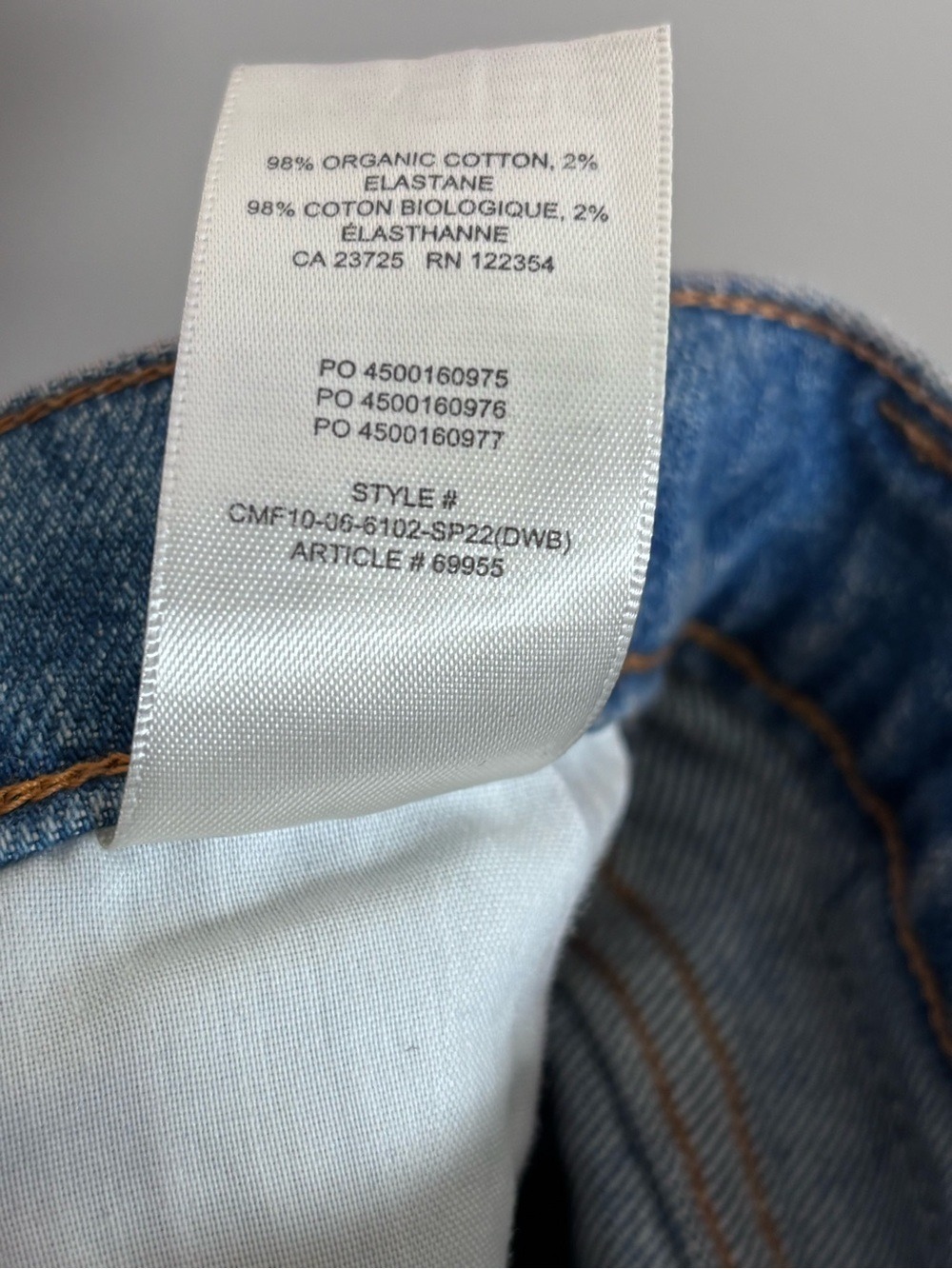 Denim Forum The Yoko Hi Rise Slim Jeans Size 26 Light Blue - Picture 4 of 8
